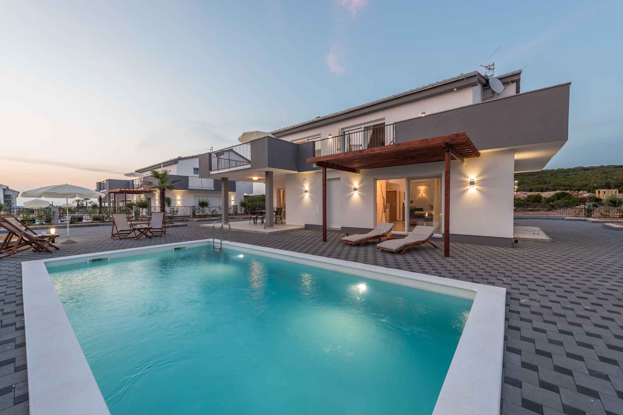 Villa mit Pool und Klimaanlage Ferienhaus in Kroatien