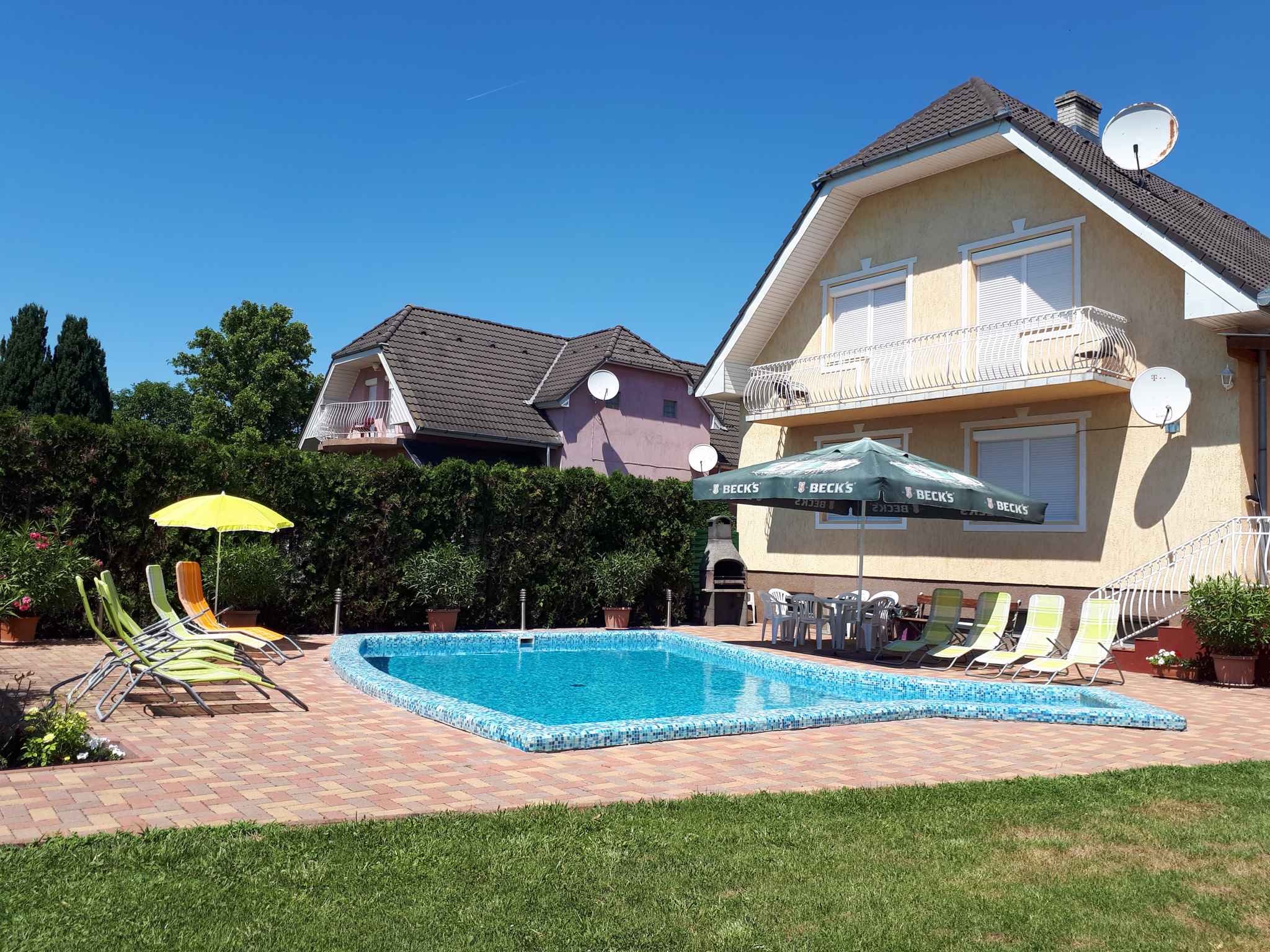 Ferienhaus mit Pool und Internet  am Balaton Plattensee