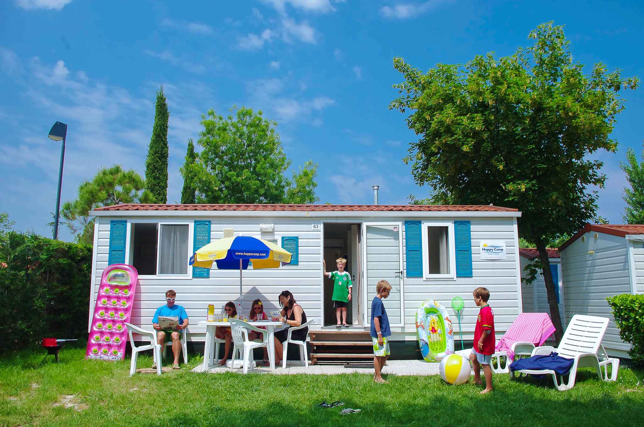 Mobilehome auf dem Campingplatz Bella Italia