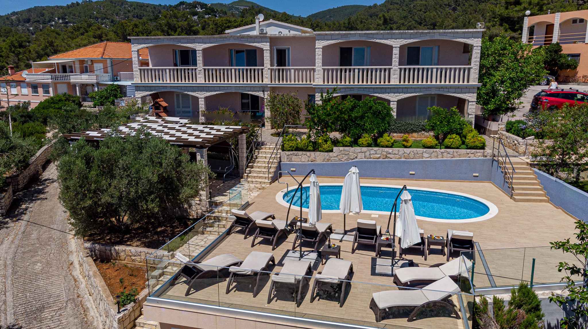 Ferienwohnung mit einen Balkon und Meerblick  in Dalmatien