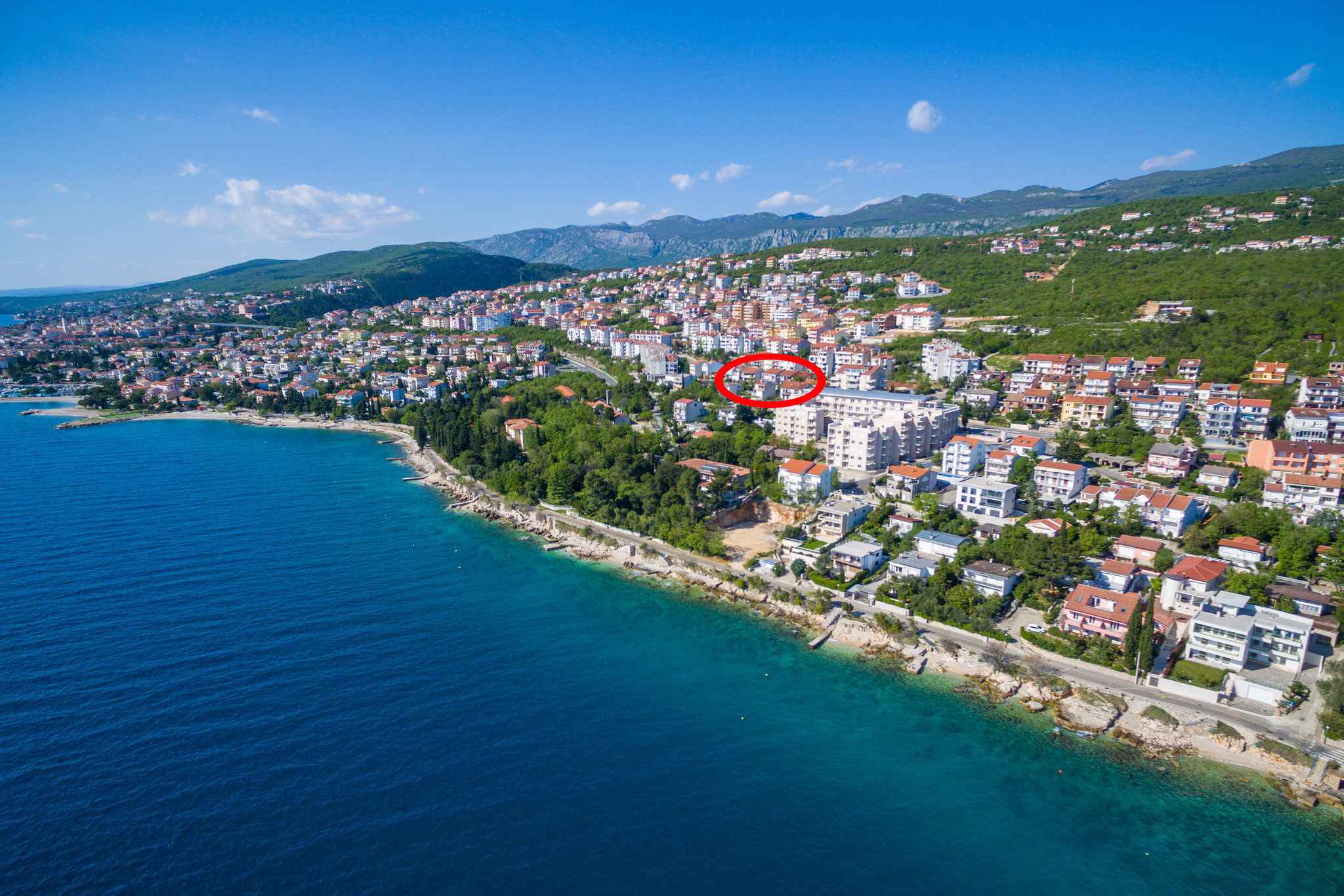 Ferienwohnung mit Terrasse und Meersicht  in Kroatien