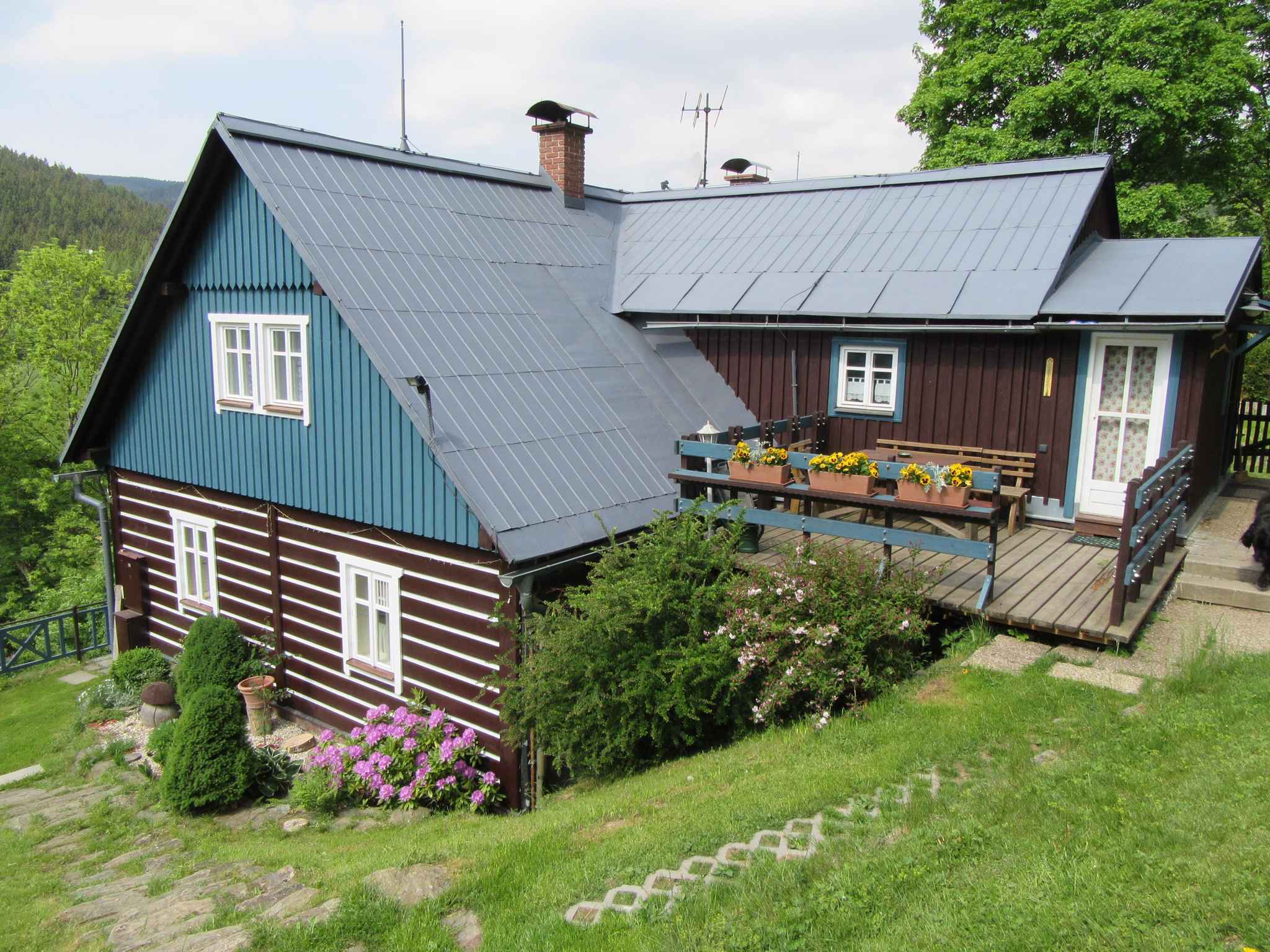 Berghütte mit Whirlpool und schöner Auss Ferienhaus  Tschechische Republik