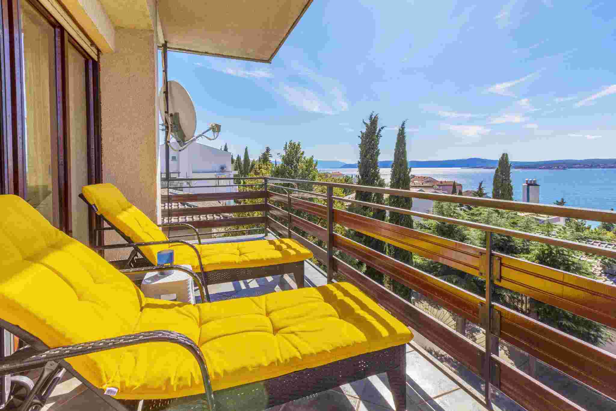 Ferienwohnung mit Klimaanlage und Balkon   Crikvenica