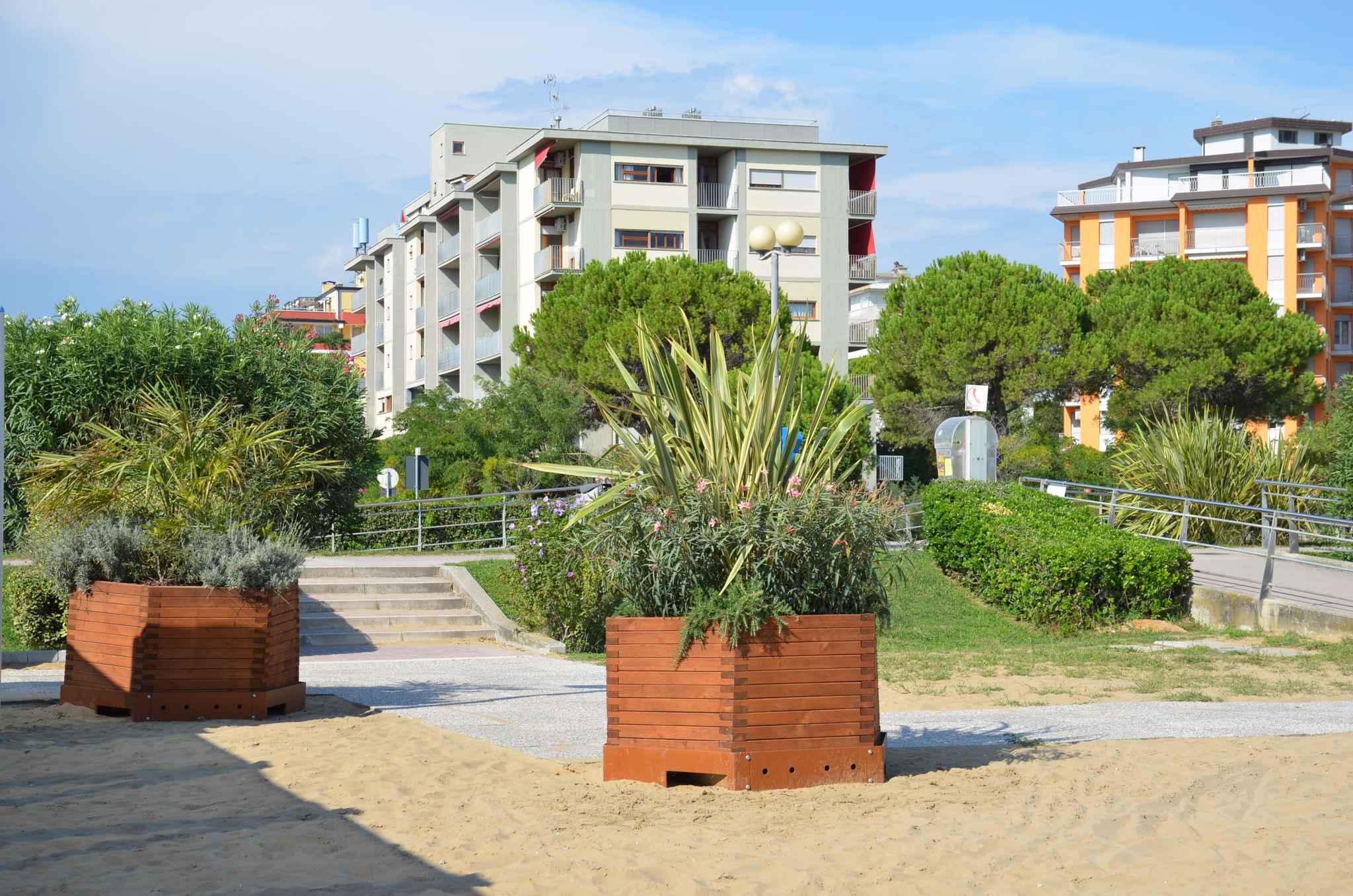 Ferienwohnung mit Balkon, direkt am Strand   Venetien