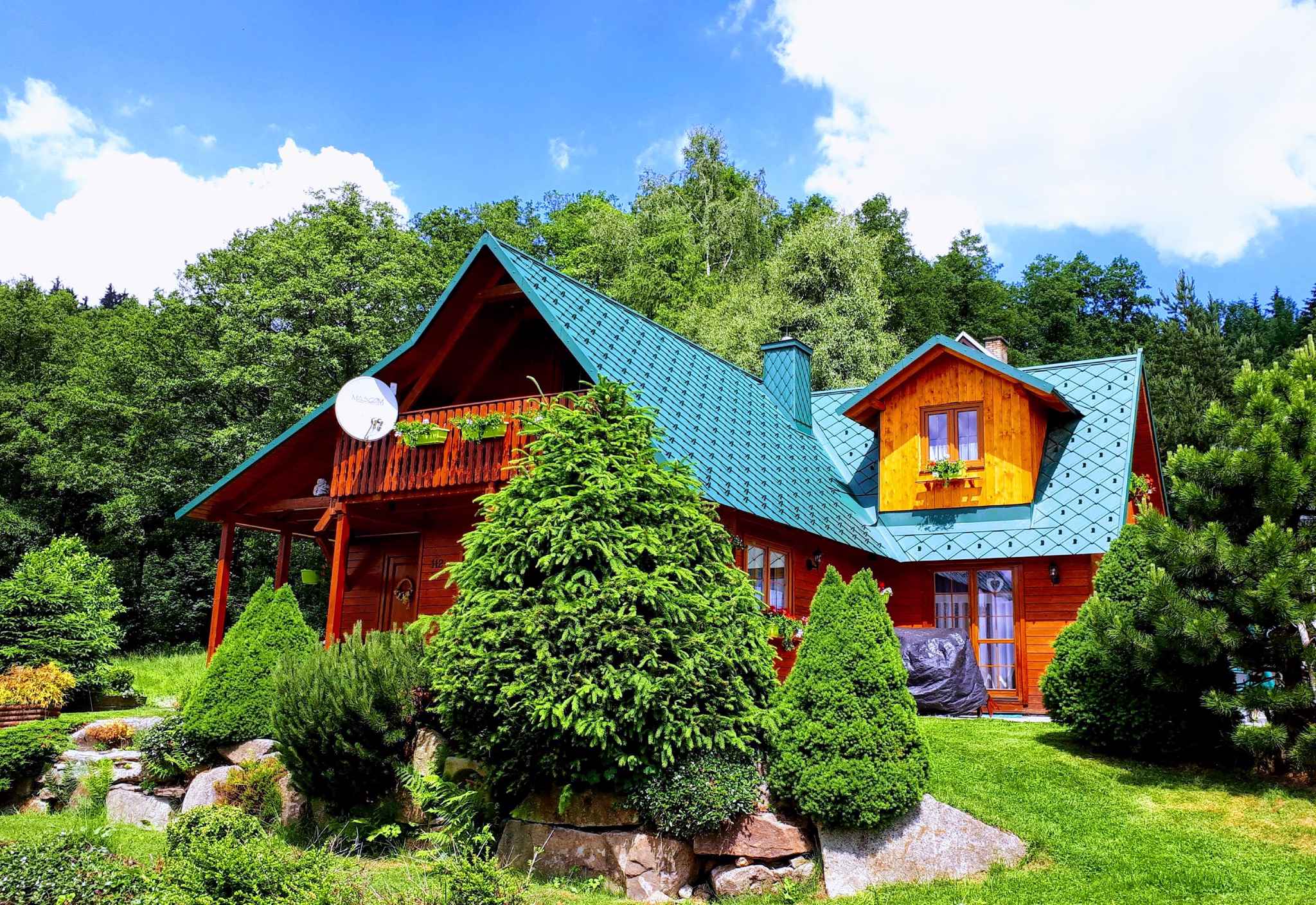 Ferienhaus mit Kamin und Sauna bei Wald   Tschechische Republik