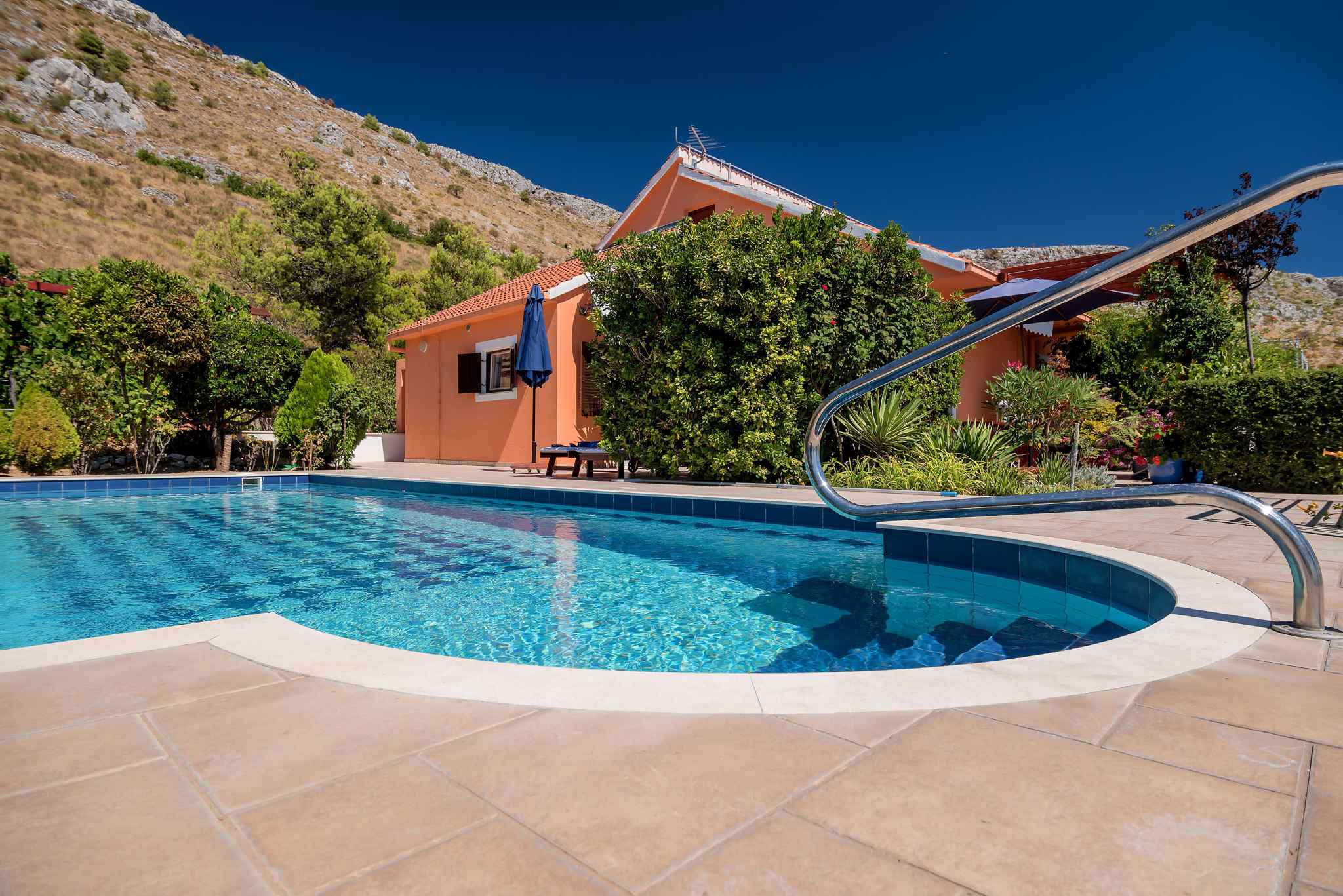 Villa mit Pool und Panorama Ferienhaus in Kroatien