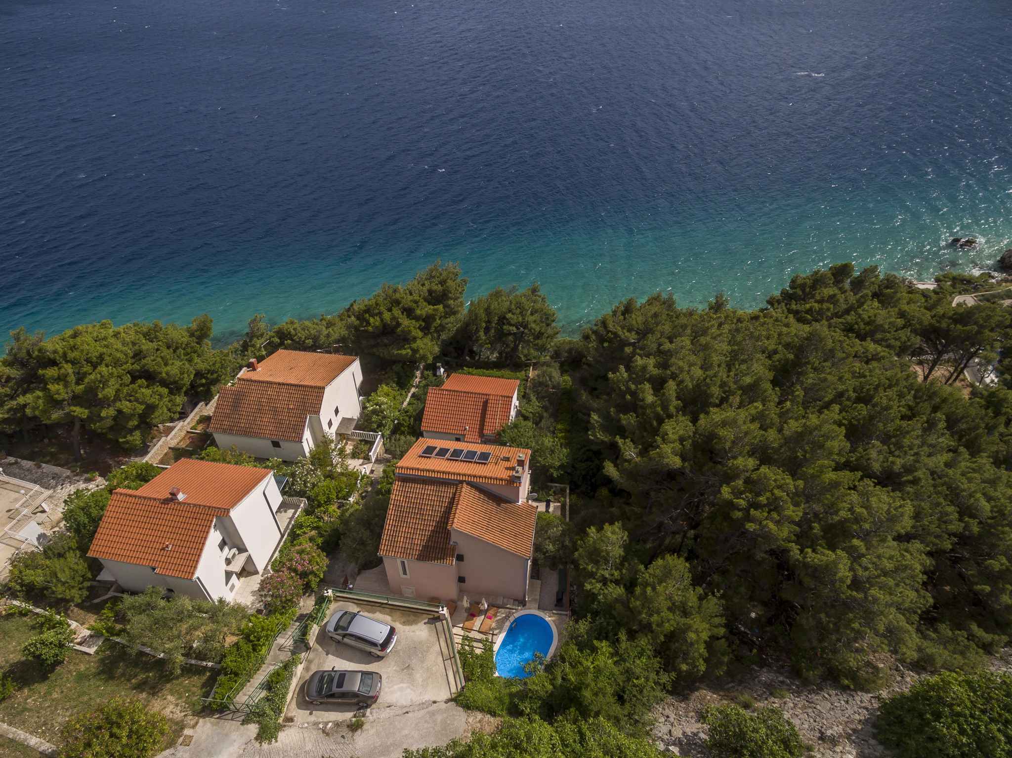 Ferienhaus mit Pool und 90 m zum Strand Ferienhaus in Dalmatien