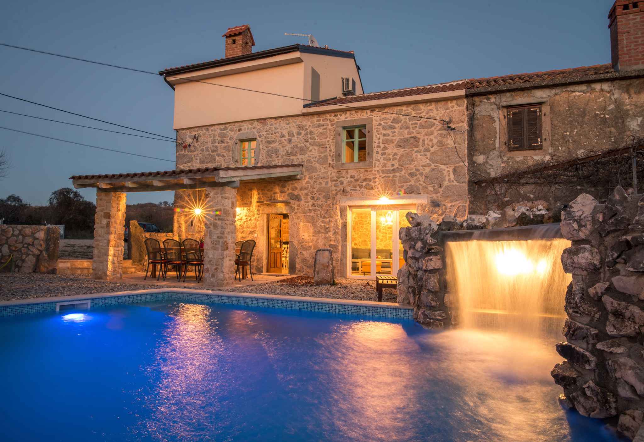 Villa mit Pool und Klimaanlage Ferienhaus  kroatische Inseln