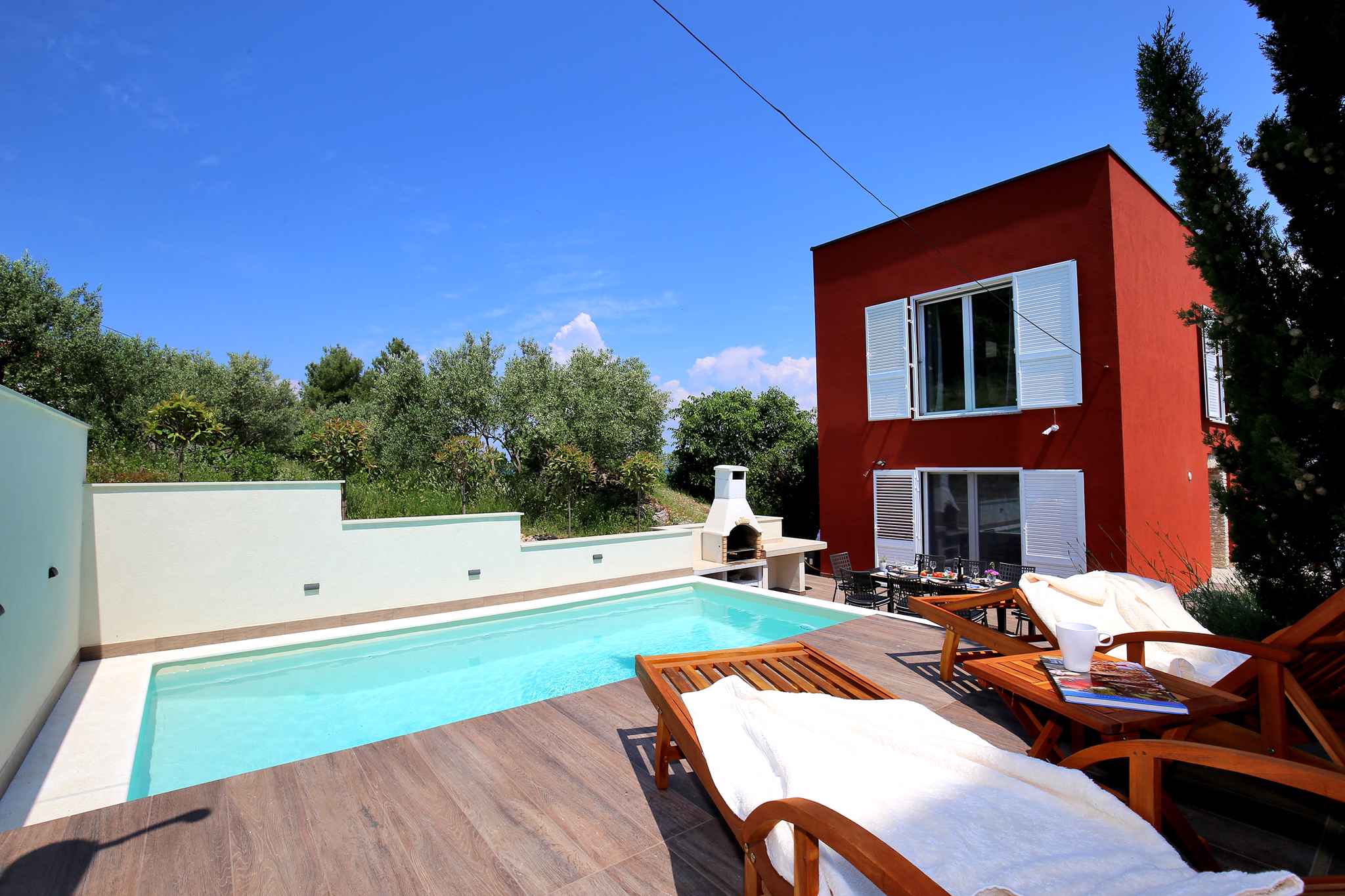 Villa mit Pool und privatem Strand Ferienhaus in Kroatien