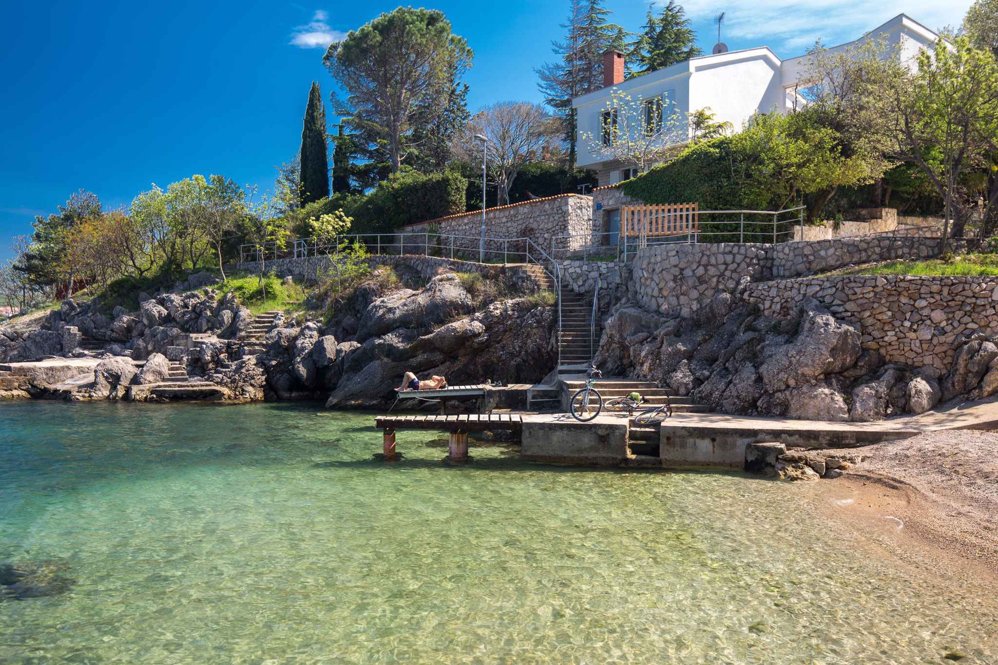 Ferienhaus mit Terrasse und Meerblick Ferienhaus  kroatische Inseln