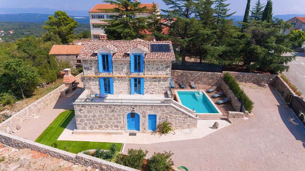 Villa mit Pool Ferienhaus  kroatische Inseln