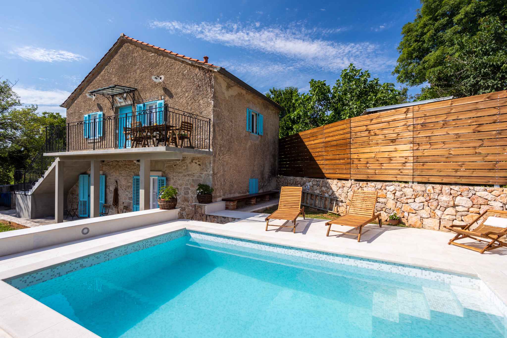 Ferienhaus mit Pool, Klimaanlage und Internet Ferienhaus  kroatische Inseln