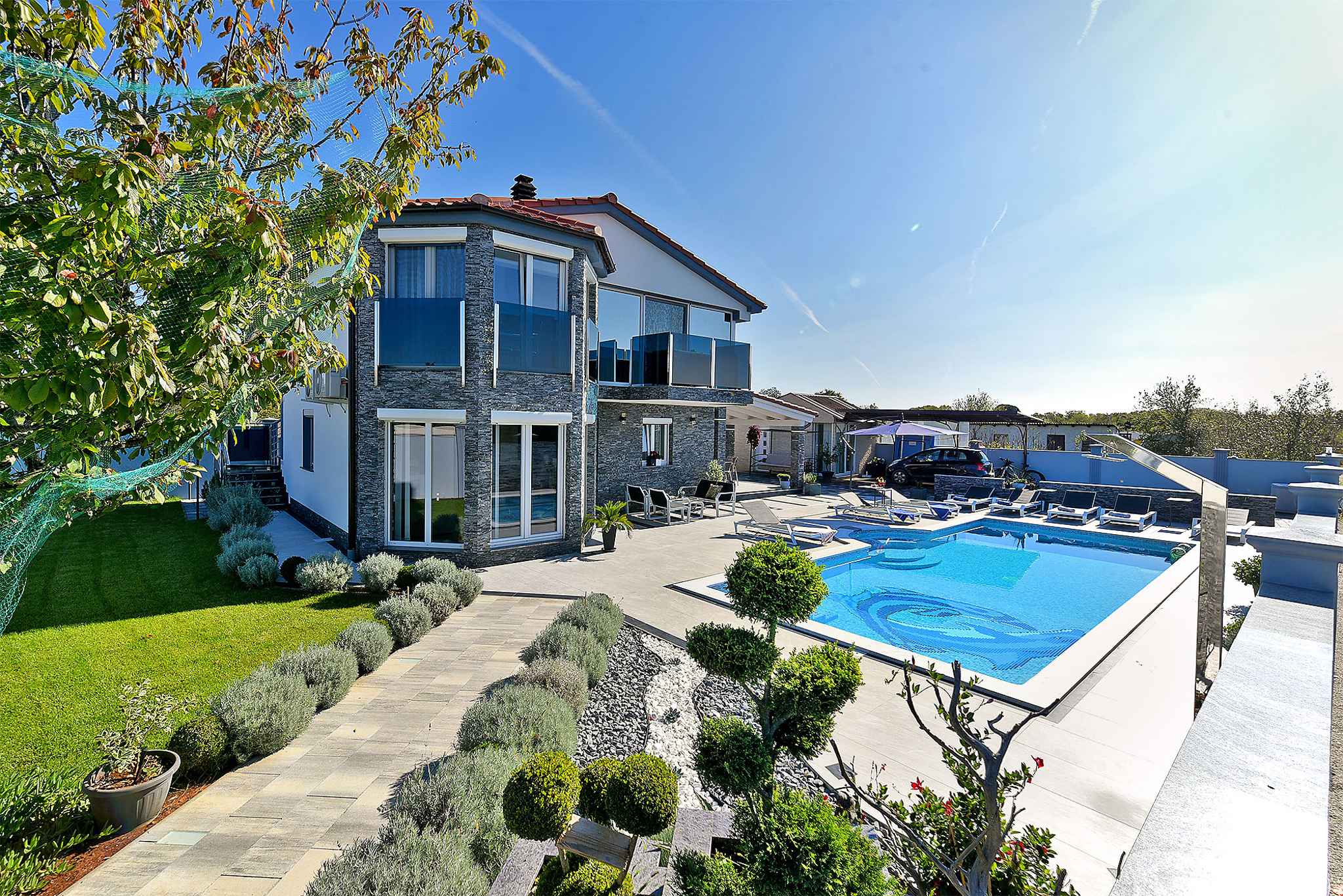 Villa mit Pool Ferienhaus in Istrien