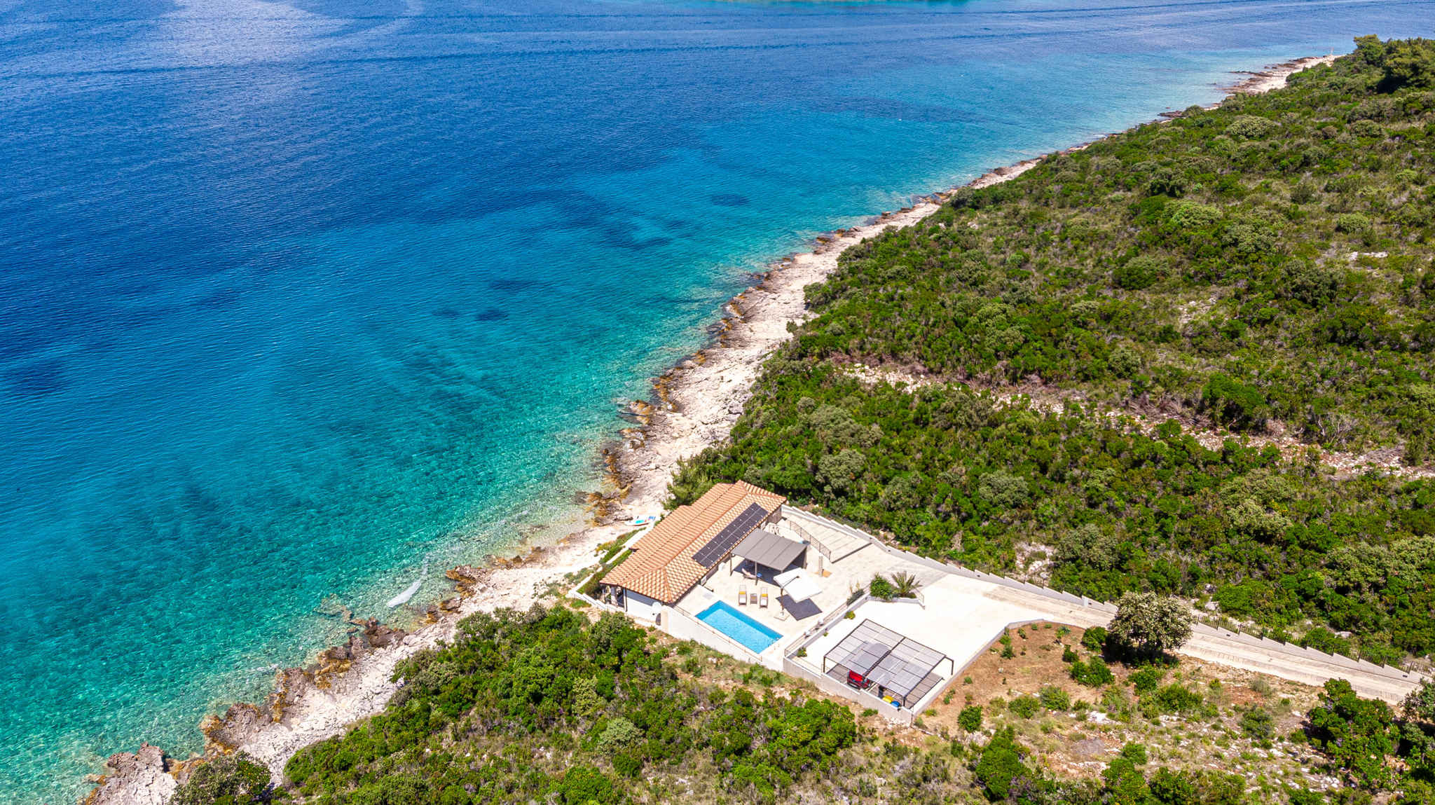 Villa direkt am Meer Ferienhaus  kroatische Inseln