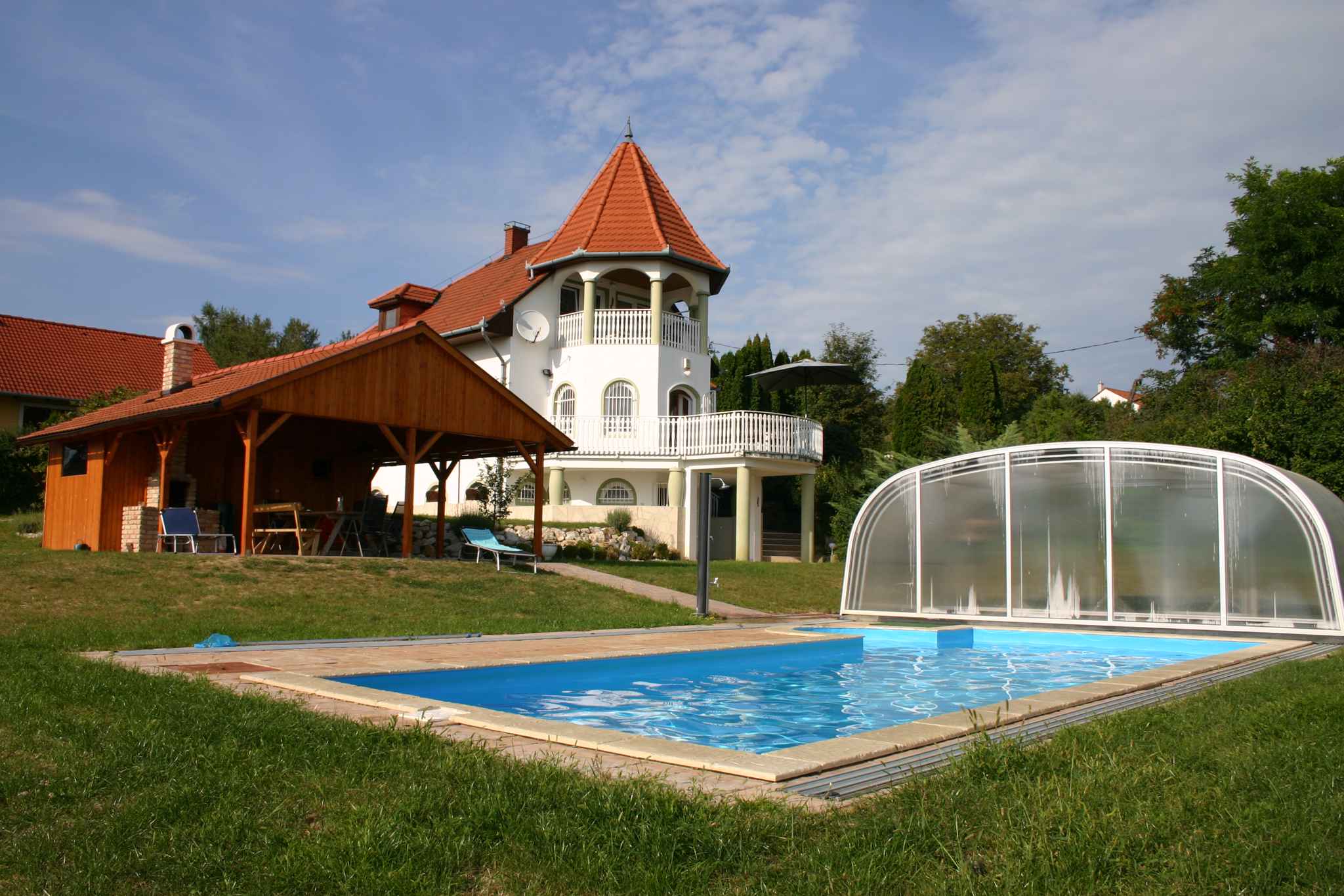 Ferienhaus in Cserszegtomaj mit Panoramablick auf  Ferienhaus in Ungarn
